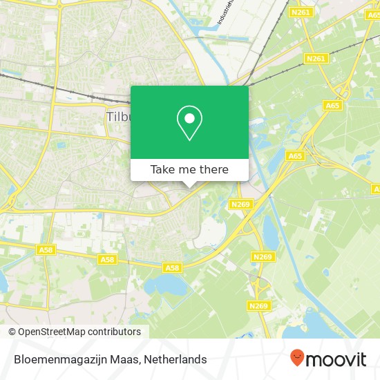 Bloemenmagazijn Maas kaart