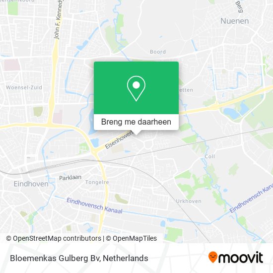 Bloemenkas Gulberg Bv kaart