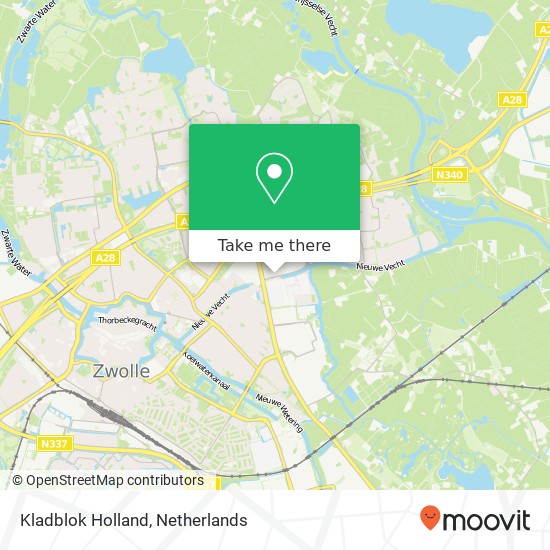 Kladblok Holland kaart