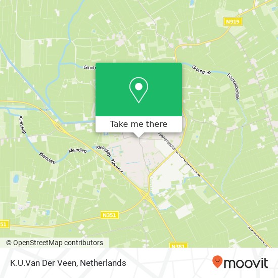 K.U.Van Der Veen kaart