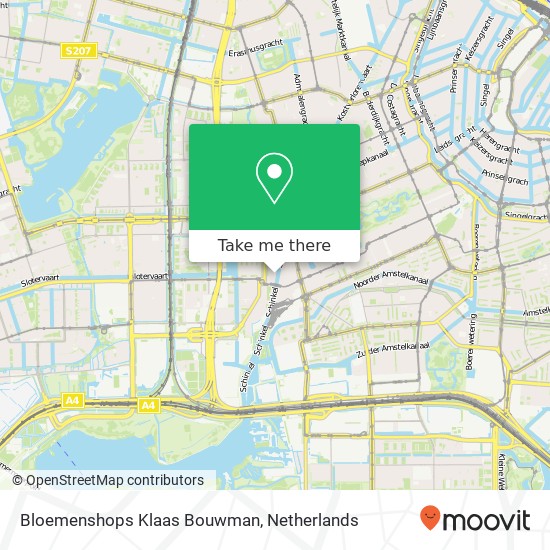 Bloemenshops Klaas Bouwman kaart