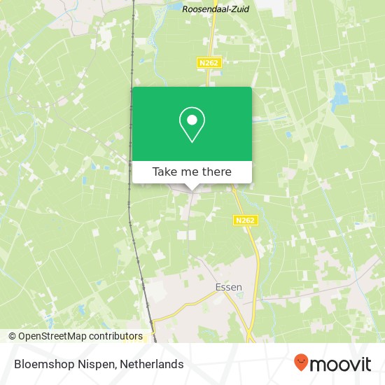 Bloemshop Nispen kaart