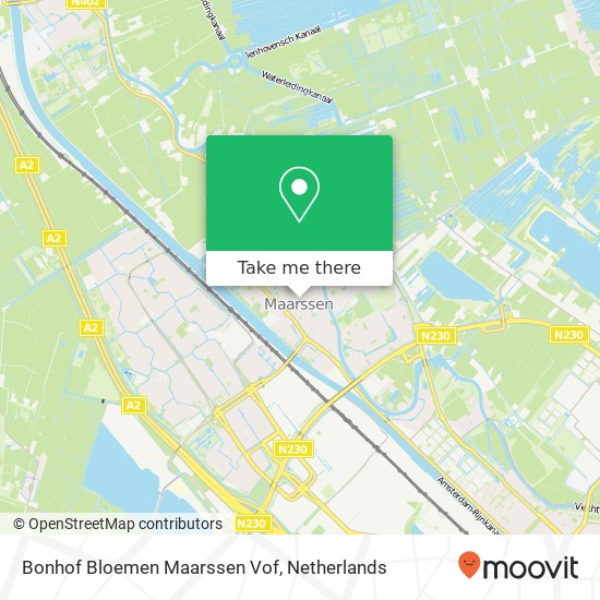 Bonhof Bloemen Maarssen Vof kaart