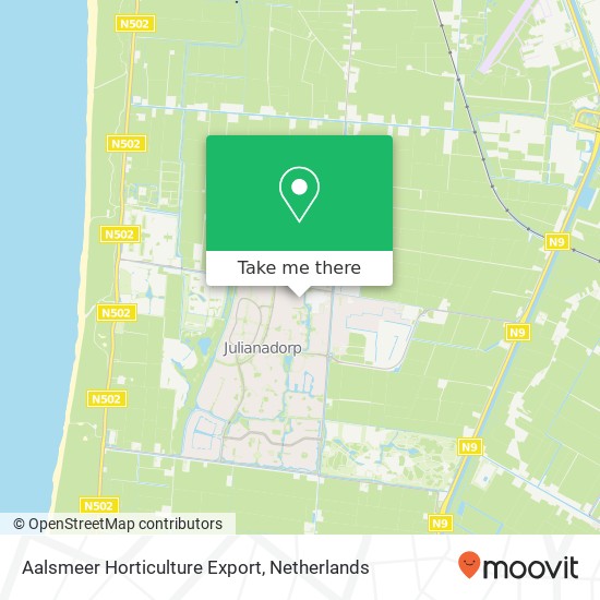 Aalsmeer Horticulture Export kaart