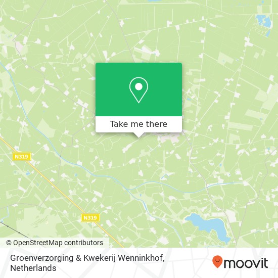 Groenverzorging & Kwekerij Wenninkhof kaart