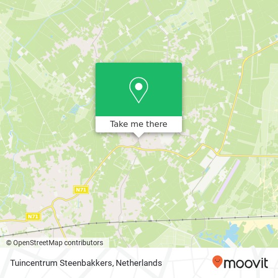 Tuincentrum Steenbakkers kaart