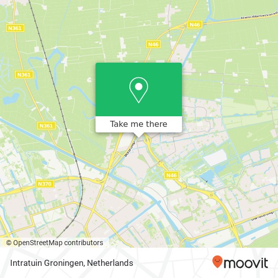 Intratuin Groningen kaart