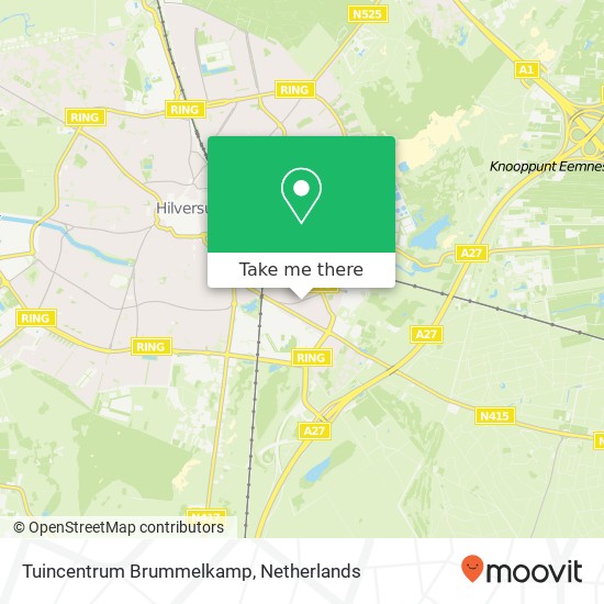 Tuincentrum Brummelkamp kaart