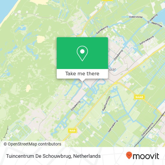 Tuincentrum De Schouwbrug kaart