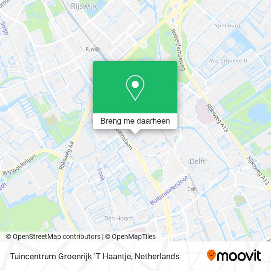 Tuincentrum Groenrijk 'T Haantje kaart
