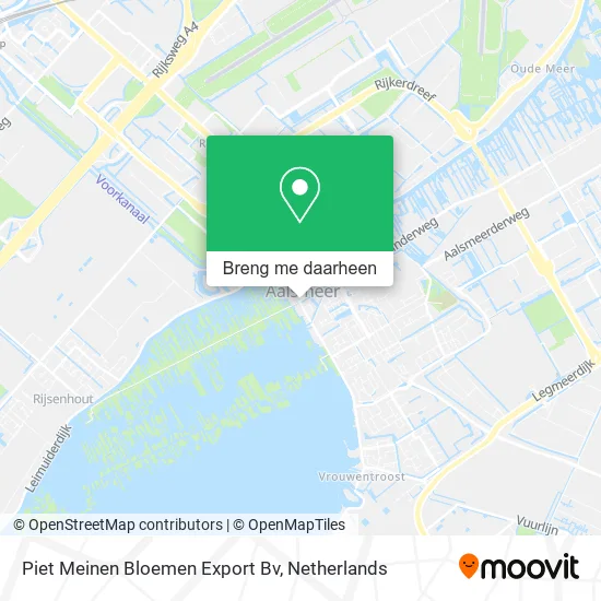 Piet Meinen Bloemen Export Bv kaart