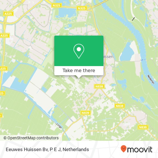 Eeuwes Huissen Bv, P E J kaart