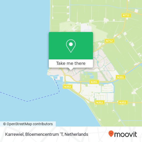 Karrewiel, Bloemencentrum 'T kaart