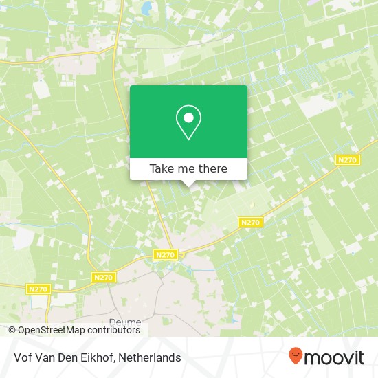 Vof Van Den Eikhof kaart