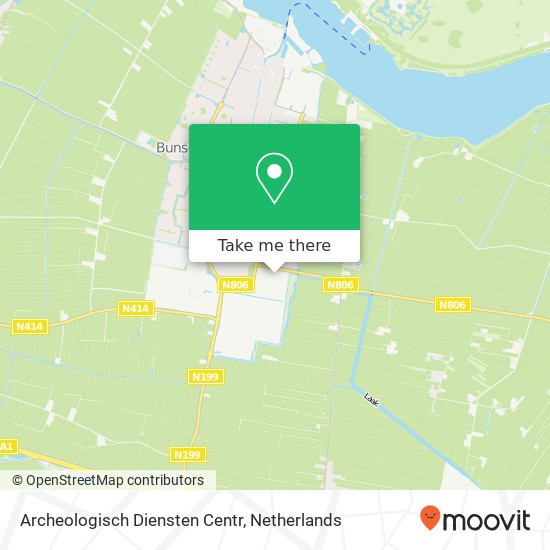 Archeologisch Diensten Centr kaart