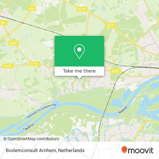 Bodemconsult Arnhem kaart