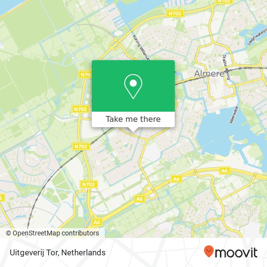 Uitgeverij Tor kaart