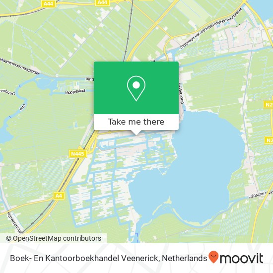 Boek- En Kantoorboekhandel Veenerick kaart