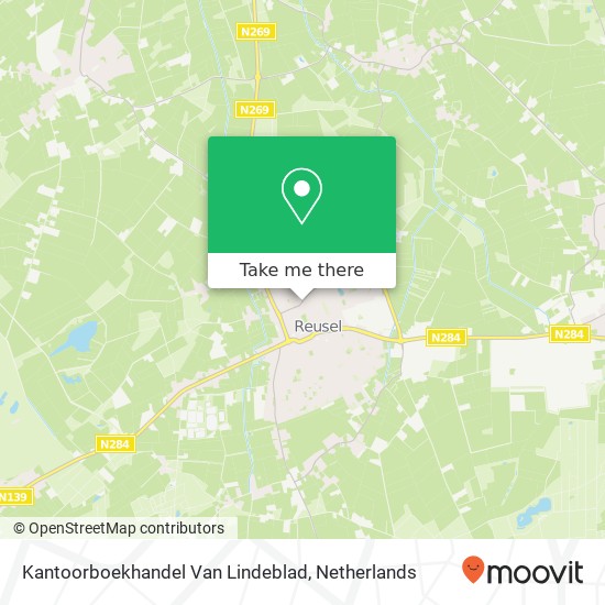 Kantoorboekhandel Van Lindeblad kaart