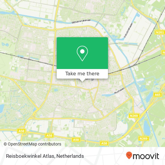 Reisboekwinkel Atlas kaart