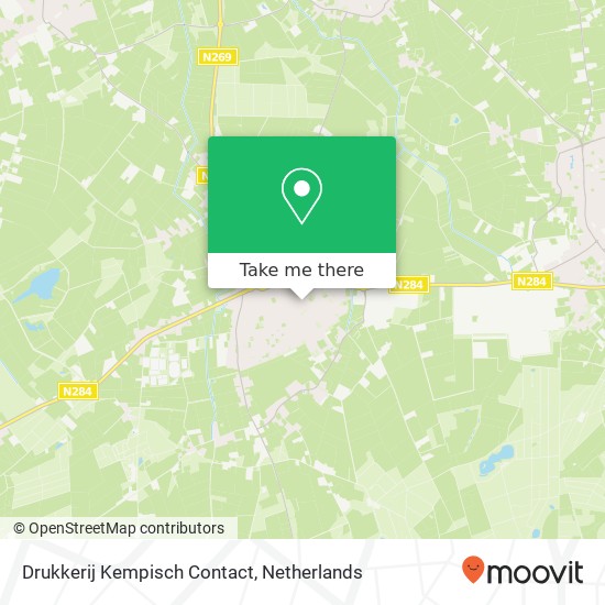 Drukkerij Kempisch Contact kaart