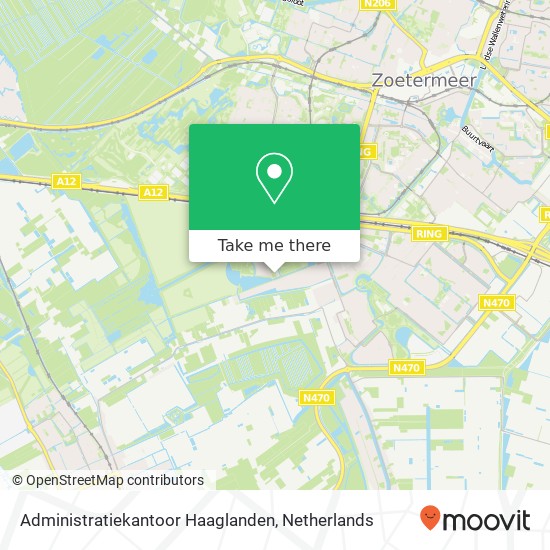 Administratiekantoor Haaglanden kaart