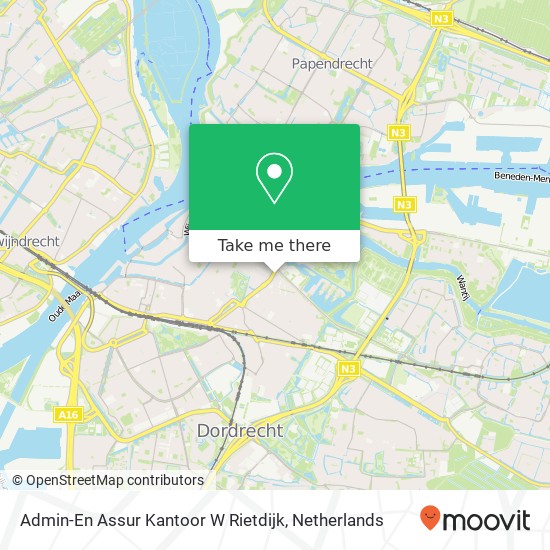 Admin-En Assur Kantoor W Rietdijk kaart