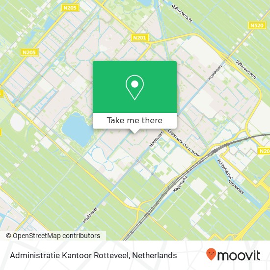 Administratie Kantoor Rotteveel kaart