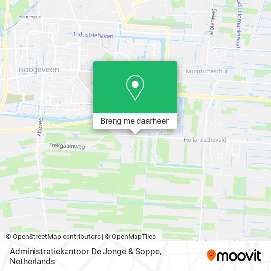 Administratiekantoor De Jonge & Soppe kaart
