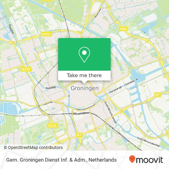 Gem. Groningen Dienst Inf. & Adm. kaart