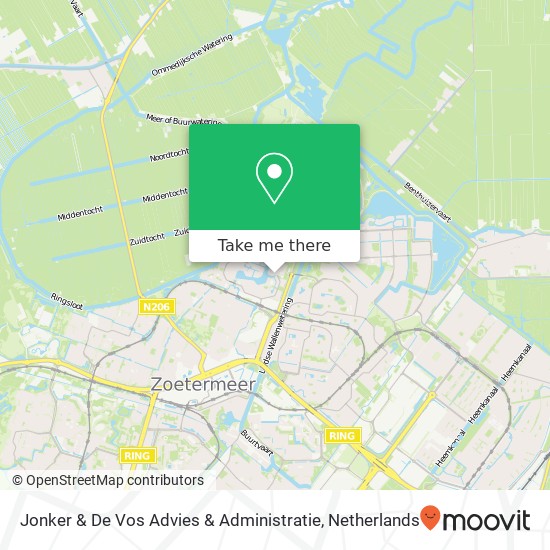 Jonker & De Vos Advies & Administratie kaart