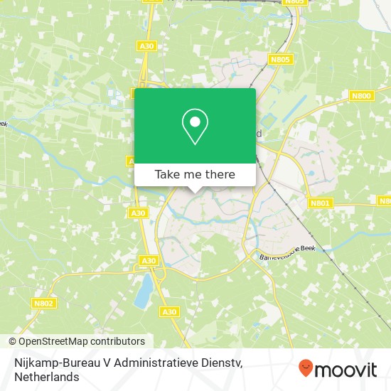 Nijkamp-Bureau V Administratieve Dienstv kaart