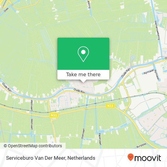 Serviceburo Van Der Meer kaart