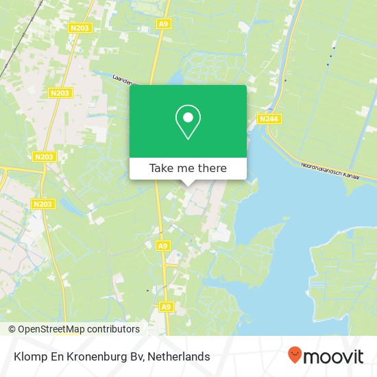 Klomp En Kronenburg Bv kaart