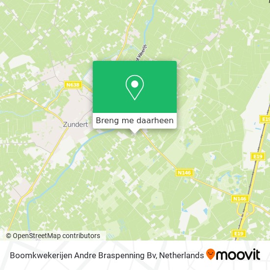 Boomkwekerijen Andre Braspenning Bv kaart