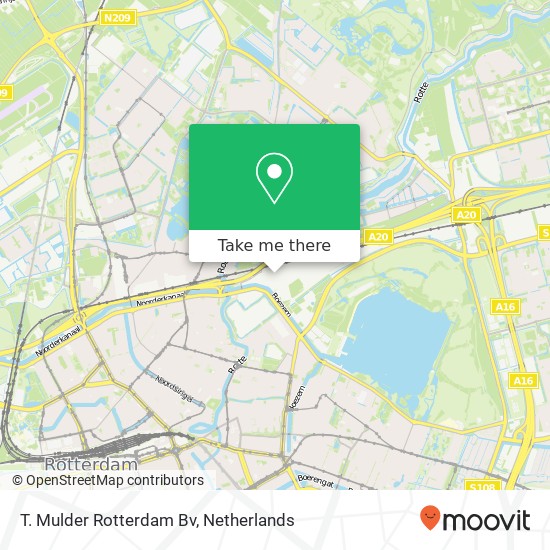 T. Mulder Rotterdam Bv kaart