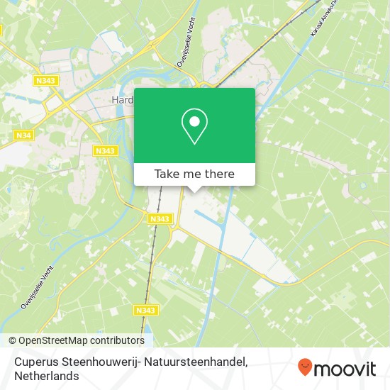 Cuperus Steenhouwerij- Natuursteenhandel kaart