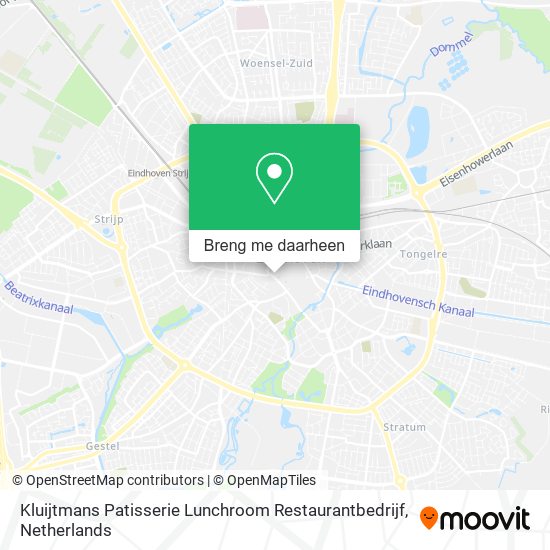 Kluijtmans Patisserie Lunchroom Restaurantbedrijf kaart