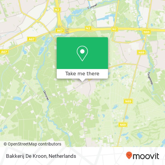 Bakkerij De Kroon kaart