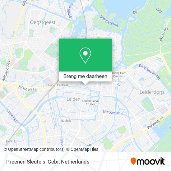 Preenen Sleutels, Gebr kaart