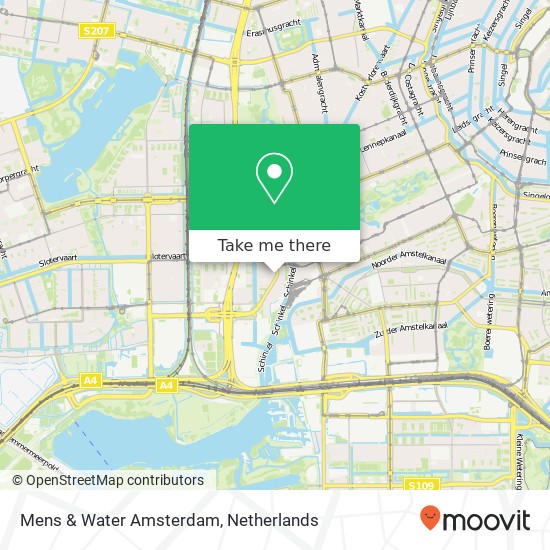 Mens & Water Amsterdam kaart