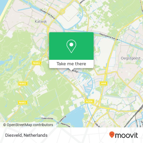 Diesveld kaart