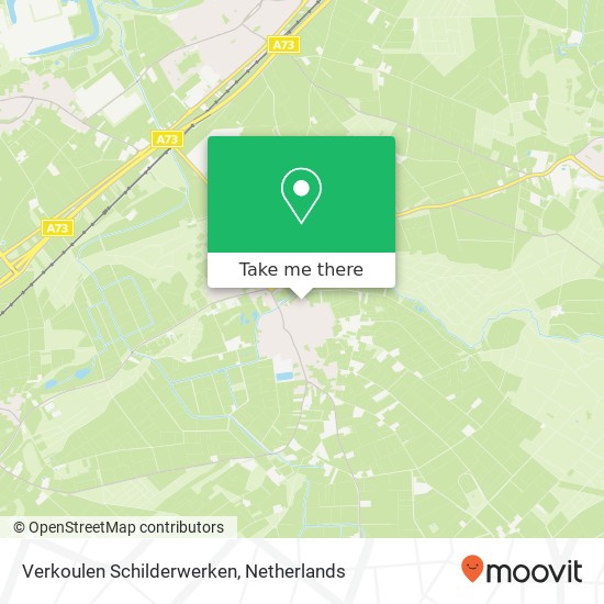 Verkoulen Schilderwerken kaart