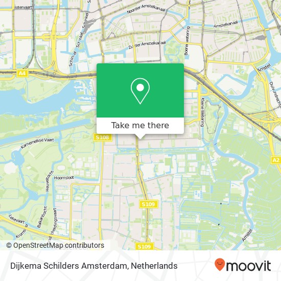 Dijkema Schilders Amsterdam kaart