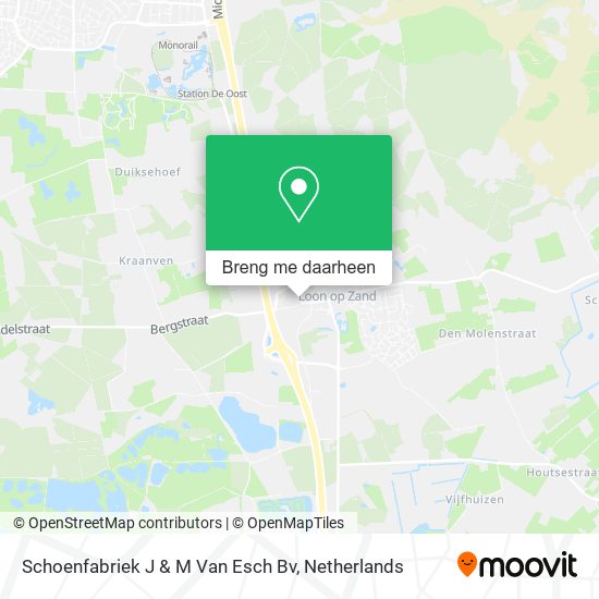 Schoenfabriek J & M Van Esch Bv kaart