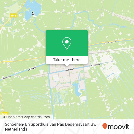Schoenen- En Sporthuis Jan Pas Dedemsvaart Bv kaart
