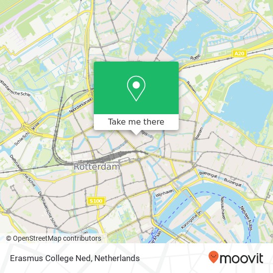 Erasmus College Ned kaart