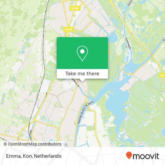 Emma, Kon kaart