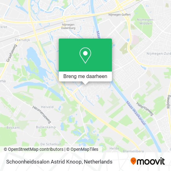 Schoonheidssalon Astrid Knoop kaart