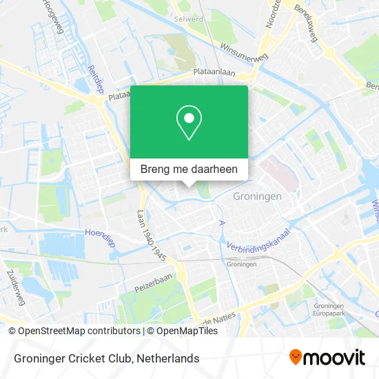 Groninger Cricket Club kaart